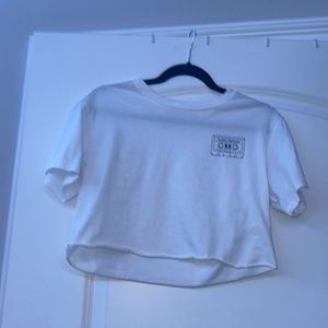 white crop top from garage